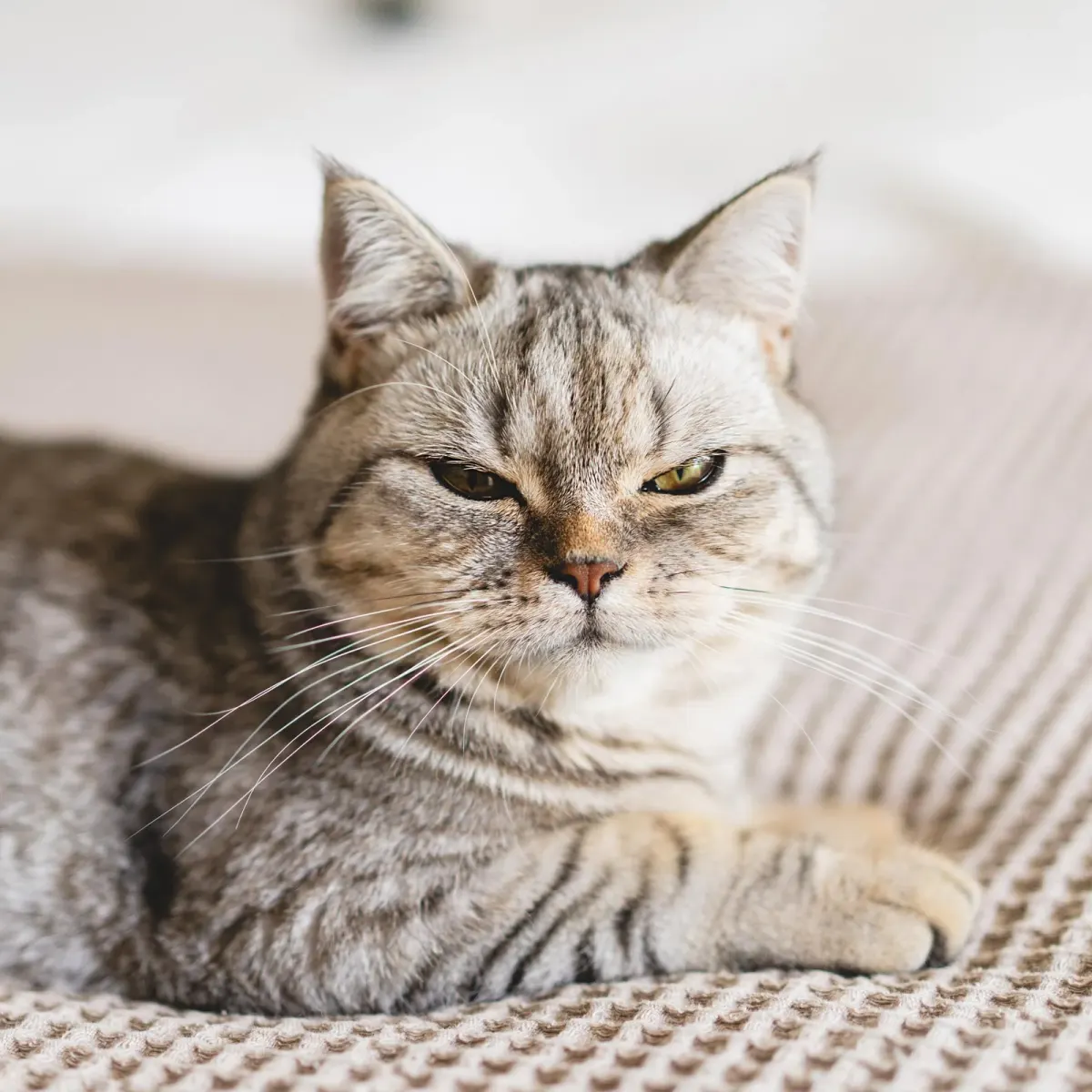 Chat pendant une séance de magnétisme
